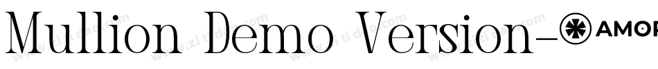 Mullion Demo Version字体转换